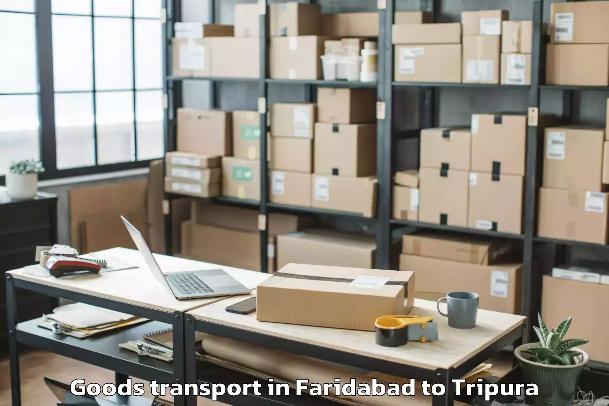 Book Faridabad to Belonia Goods Transport